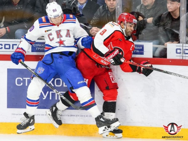 Хоккей: «Автомобилист» уступил питерскому СКА