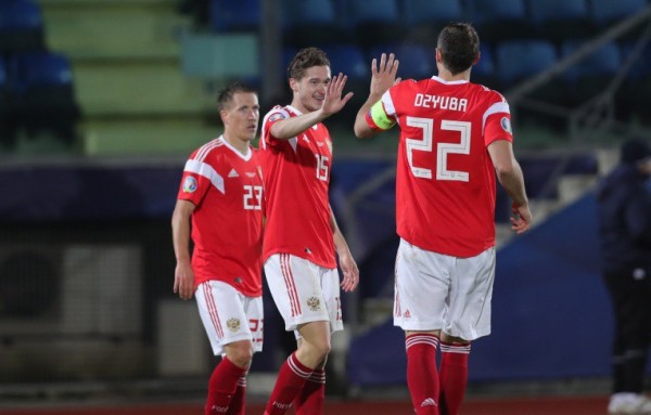 Футбол: сборная России разгромила Сан-Марино в последнем матче отбора на Евро-2020