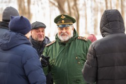 Горожане отметили День защитника Отечества в парке Маяковского