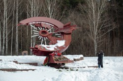 Горожане отметили День защитника Отечества в парке Маяковского