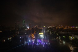 Световое шоу стало эффектной точкой празднования Дня России в Екатеринбурге