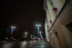 Световое шоу стало эффектной точкой празднования Дня России в Екатеринбурге