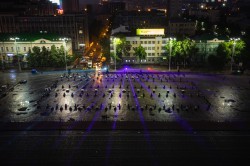 Световое шоу стало эффектной точкой празднования Дня России в Екатеринбурге