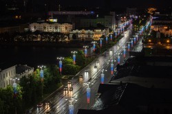 Световое шоу стало эффектной точкой празднования Дня России в Екатеринбурге