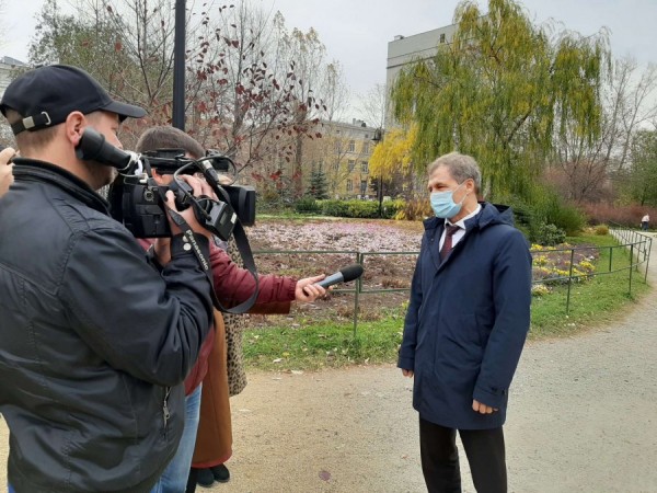 Депутаты гордумы оценили проект благоустройства дендропарка на Первомайской