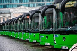 Городской автопарк на 70 % укомплектован современными автобусами Городской автопарк на 70 % укомплектован современными автобусами