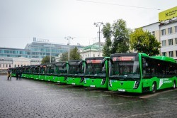 Городской автопарк на 70 % укомплектован современными автобусами Городской автопарк на 70 % укомплектован современными автобусами