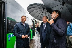 Городской автопарк на 70 % укомплектован современными автобусами Городской автопарк на 70 % укомплектован современными автобусами