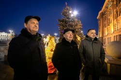 Ели у ратуши Екатеринбурга стали частью ансамбля новогоднего городка Ели у ратуши Екатеринбурга стали частью ансамбля новогоднего городка