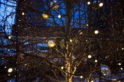 Гирлянды, шары и зоны для сэлфи. Как Екатеринбург украшен к Новому году?