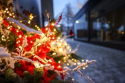 Гирлянды, шары и зоны для сэлфи. Как Екатеринбург украшен к Новому году?