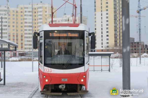 Евгений Куйвашев, Алексей Орлов и Андрей Козицын протестировали межмуниципальный трамвайный маршрут