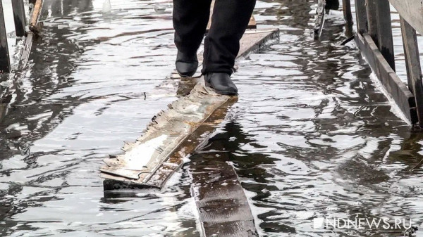 Вода уходит из Ирбита